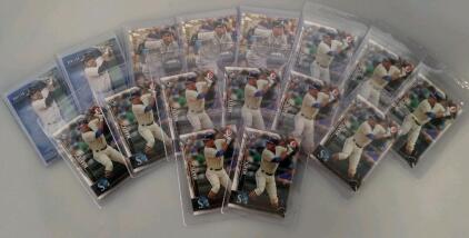 2016 Bowman & Topps Chrome Ketel Marte Rookie Card Lot &ndash; Blue & Gold Refractors, Serial Numbered