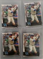 2016 Bowman & Topps Chrome Ketel Marte Rookie Card Lot &ndash; Blue & Gold Refractors, Serial Numbered - 5