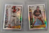 16 Baseball Cards - Topps Chrome, Rookie, Serial Numbered, Inserts, Multi-Year, Multi-Team - 2