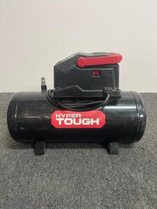Hyper Tough ACW03312HGD 3 Gallon 1/3 HP Portable Air Compressor, 100 PSI, 0.5 CFM @ 90 PSI, turns on