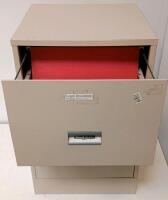 SteelWorks 2-Drawer Vertical Legal File Cabinet, Locking, Metal, Beige - 6