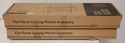 (2) Flat Panel Ceiling Mount Accessory For 37&ndash;70" TVs / Monitors