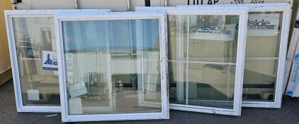 Alside And Coeur D'Alene Vinyl Windows, Single/Double Hung, White, Double Pane, 2 Sizes