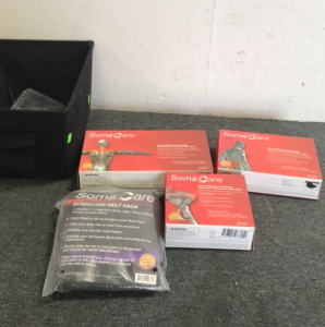 (3) Box&rsquo;s Somacare Click Activation Renewable Heat Paks (1) Somacare Therapeutic Belt Pack