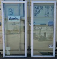 Alside 30"x72" Vinyl Fixed Picture Windows, Double Pane, White, Set Of 2