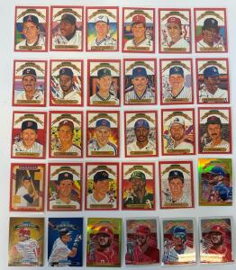 (30) Donruss Diamond Kings & Optic Baseball Card Lot, 1989-2022, 32 Cards, Hall of Famers & Parallels