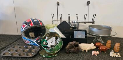 Motorcycle Helmet, Farberware, Figurines, Vintage Home Decor, And More