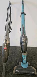 Bissell 3-In-1 Vac Model 38B1 Corded Stick Vacuum & BLACK+DECKER Cordless Lithium 2-In-1 (Both Tested And Works)
