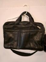 30+ Assorted Tupperware & Plastic Kitchen Storage, Two Leather Bags Duffel & Briefcase - 9