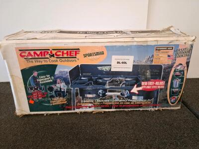 Camp Chef DL-60L Sportsman Series 2-Burner Outdoor Propane Stove, 60,000 BTU, USA Made (Unable To Test)