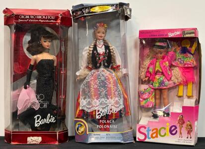 Barbie Solo in the Spotlight 1994 Special Edition, Polonaise Dolls of the World, Stacie Littlest Sister Lot
