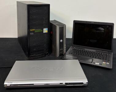 VersaDyne CD7-52x Duplicator, Dell OptiPlex 760, Compaq F700 Laptop, iView 1000DV DVD