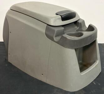 Ford OEM Center Console YC3Z-25045A76-AAW, F250 F350, 1999-2007, Gray, Dual Cup Holders
