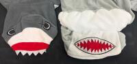 Adult & Kids Animal Onesies Set &ndash; Shark, Dinosaur, Rabbit, Slippers, L Size, Zipper Closure - 3