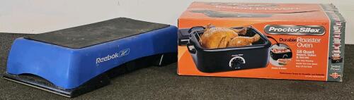Proctor Silex Durable 18QT Roaster Oven (Confirmed Functional, Unused In Box), Reebok Professional Aerobic Step Platform