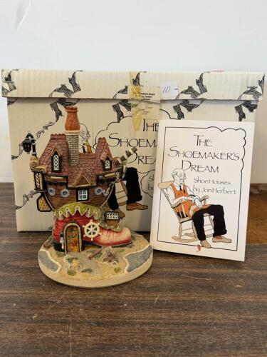 John Hine Studios The Shoemaker's Dream Figurine, Jon Herbert, Original Box & Certificate