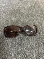 Foster Grant Tortoiseshell Rectangular Sunglasses Brown Tint Plastic Frame UV Protection - 11