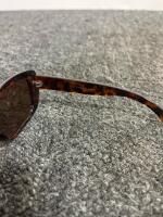 Foster Grant Tortoiseshell Rectangular Sunglasses Brown Tint Plastic Frame UV Protection - 12