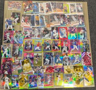 Baseball & Basketball Card Lot ~100 Cards Topps Donruss Panini Stars, Parallels, Rookies 2018&ndash;22