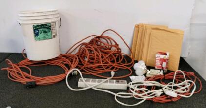 Heavy-Duty Extension Cords, Power Strip, GFCI Outlet, LED Bulbs, 8+ Bubble Mailers