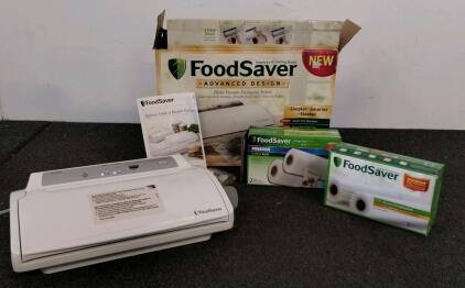 FoodSaver V2460 Vacuum Sealer, Hands-Free Operation, Built-In Roll Storage, Accessory Hose Included