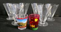 Large Mixed Glassware Set- Stemware, Vases, Pitcher, Etched & Pressed Patterns - 3