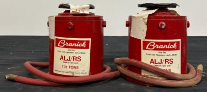 Branick ALJ/RS Hydraulic Front End Alignment Jack Pair, 1.5 Ton Capacity Each, Fargo ND (Location H)
