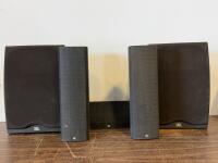 JBL 5.0 Surround Sound Speaker Set &ndash; 2 Bookshelf, 2 Satellite, 1 Center Channel, Black