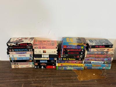 Vintage VHS Movie Tapes: Raiders Of The Lost Ark, Star Trek V, JFK, Heartbreak Ridge, And More