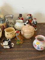 Mixed Collectible Pottery Figurines, 1990 Mother&rsquo;s Day Plates, Novelty Jugs & Animal Decor - 2
