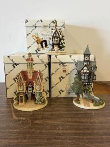 John Hine Studios Shoemaker's Dream Figurines by Jon Herbert, Original Box, COA, c.1990s, Malaysia