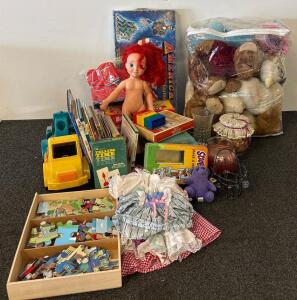 Assorted Christmas D&eacute;cor, Plush Toys, Doll, Puzzles, Books, Stationery & More &ndash; 40+ Items
