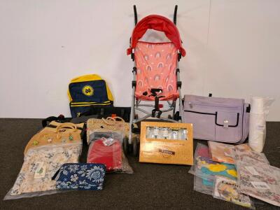 Bags & Umbrella Stroller- Notre Dame Backpack, Reaction Messenger, Party Decor, And More