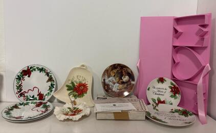 Bradford Exchange Goldilocks Three Bears Plate 1988 Gustafson, Christmas Plates & Box