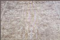 Large Rectangular Faded Beige Traditional Pattern Synthetic Area Rug, Approx. 8' x 10', No Fringe - 2