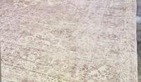 Large Rectangular Faded Beige Traditional Pattern Synthetic Area Rug, Approx. 8' x 10', No Fringe - 3