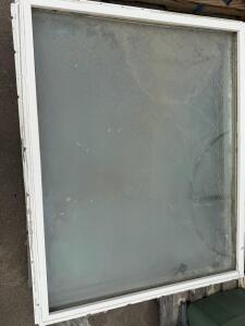 3 Fixed Vinyl Double-Pane Window, Approx. 40X60 in, White Frame, Multiple Available