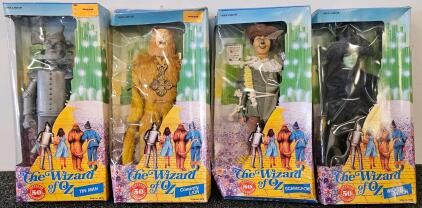 1988 Multi Toys Wizard of Oz 50th Anniversary Dolls &ndash; Tin Man, Cowardly Lion, Scarecrow, Wicked Witch
