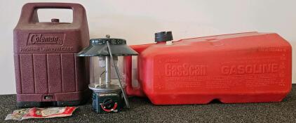 Coleman 5154B700 Propane Lantern w/ Case, Mantles & Attwood GasScan 6-Gal Gasoline Can