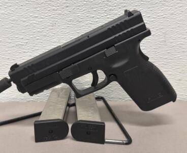 Springfield Armory XD-9 9mm Pistol, 4" Barrel, 2 Magazines, Case, Holster, SN: XD853842