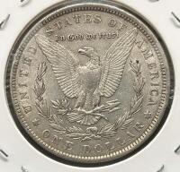 1889 Morgan Silver Dollar Coin &ndash; Philadelphia Mint, 90% Silver, Circulated, No Mint Mark - 4