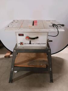 TD Industrial MJ10250 10" Table Saw With Stand, 1.5 HP Motor, 110V, Made In China (Tested)