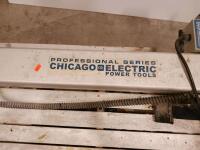 Chicago Electric 7" Bridge Tile Saw, Professional Series, 1.5 HP, 24" Cut, Stand, Serial 1019438720-011 Tested - 4