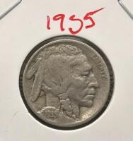 1935 & 1937 Buffalo Nickel &ndash; 5 US Coins, 75% Copper 25% Nickel, Fraser Design, Visible Dates - 4