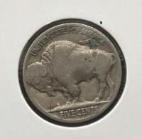1935 & 1937 Buffalo Nickel &ndash; 5 US Coins, 75% Copper 25% Nickel, Fraser Design, Visible Dates - 5