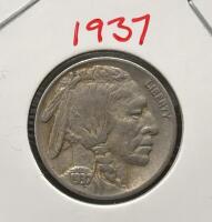1935 & 1937 Buffalo Nickel &ndash; 5 US Coins, 75% Copper 25% Nickel, Fraser Design, Visible Dates - 8