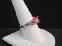9-Stone Red Ruby Ring, Size 9 - 2