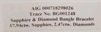 14K White Gold Bangle Bracelet With 17.94Ct Yellow Sapphires And 2.47Ct Diamonds - 3