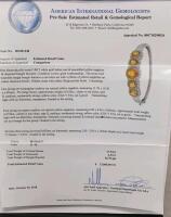 14K White Gold Bangle Bracelet With 17.94Ct Yellow Sapphires And 2.47Ct Diamonds - 4