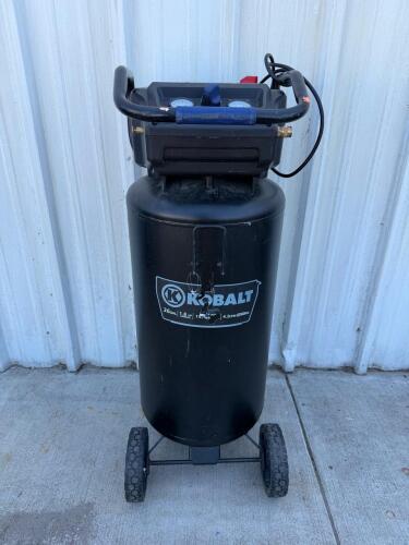 Kobalt 26 Gallon 1.8 HP 150 PSI Portable Vertical Air Compressor 4.2 CFM @90 PSI